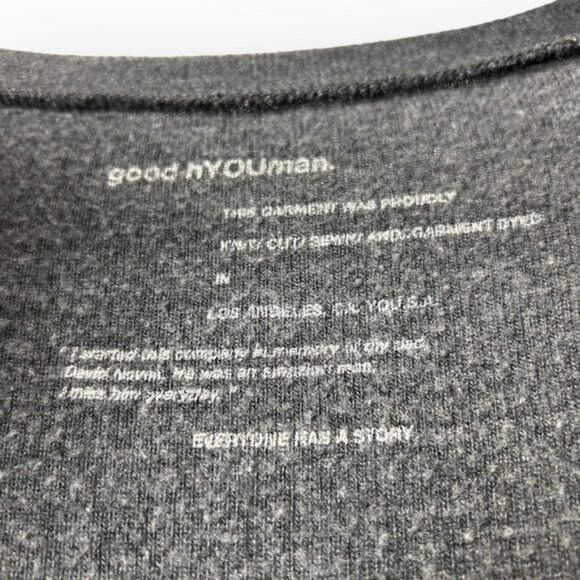 Good hYOUman  Grey Long Sleeve V Neck inchPets Are People Too.inch - Picture 6 of 6